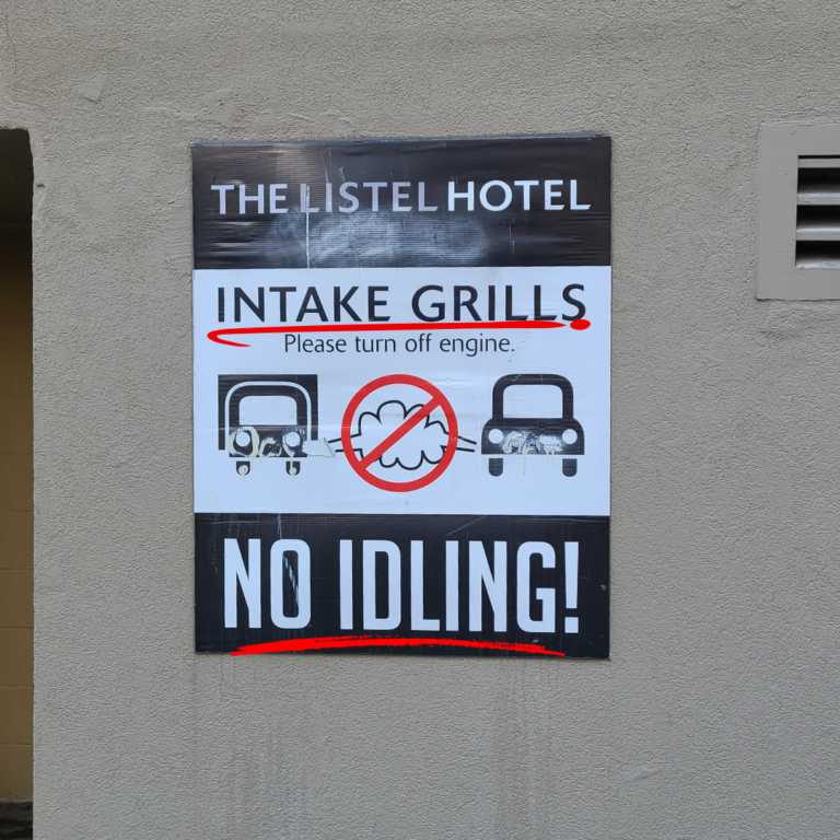 intake grills, no idling